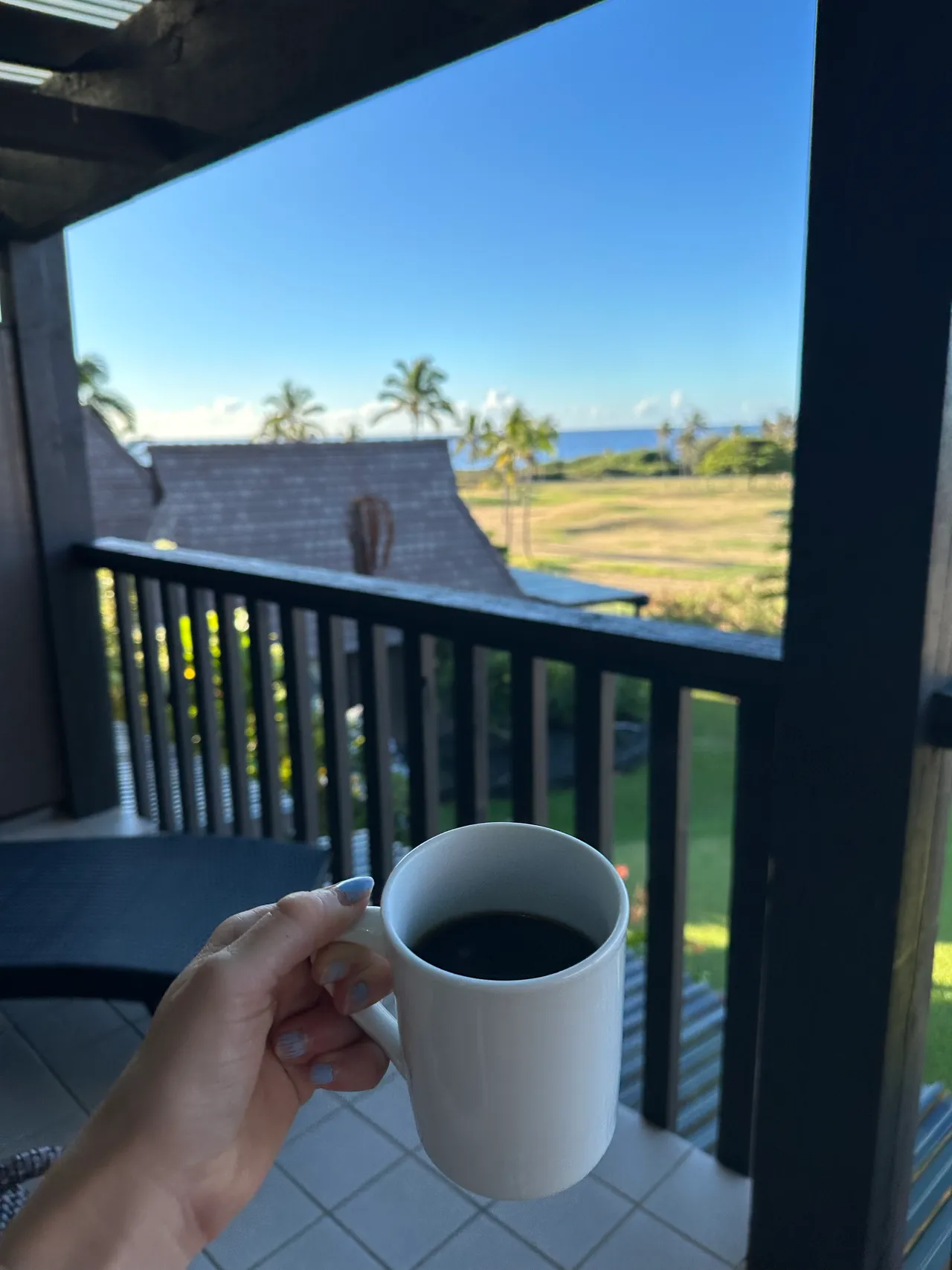 morning coffee in hawaii