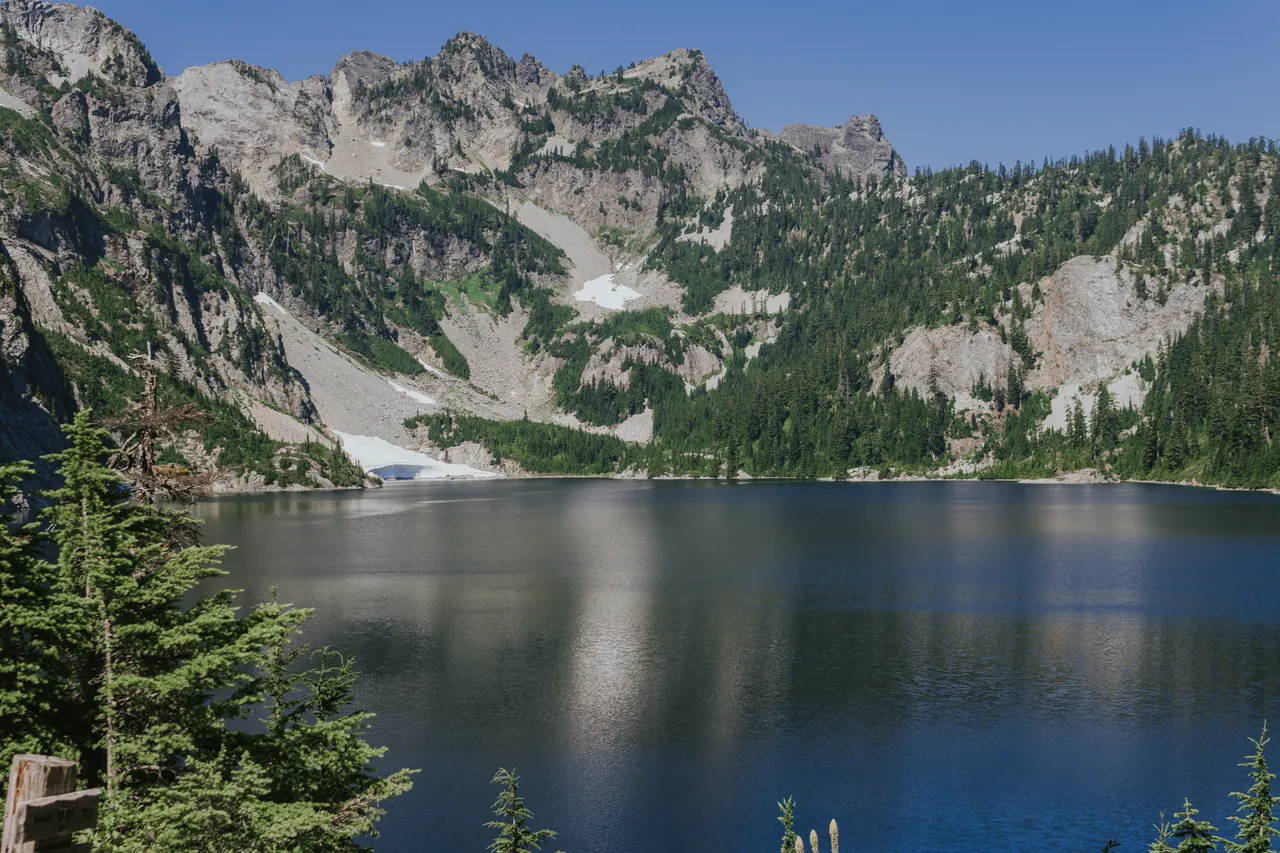 snow lake near seattle