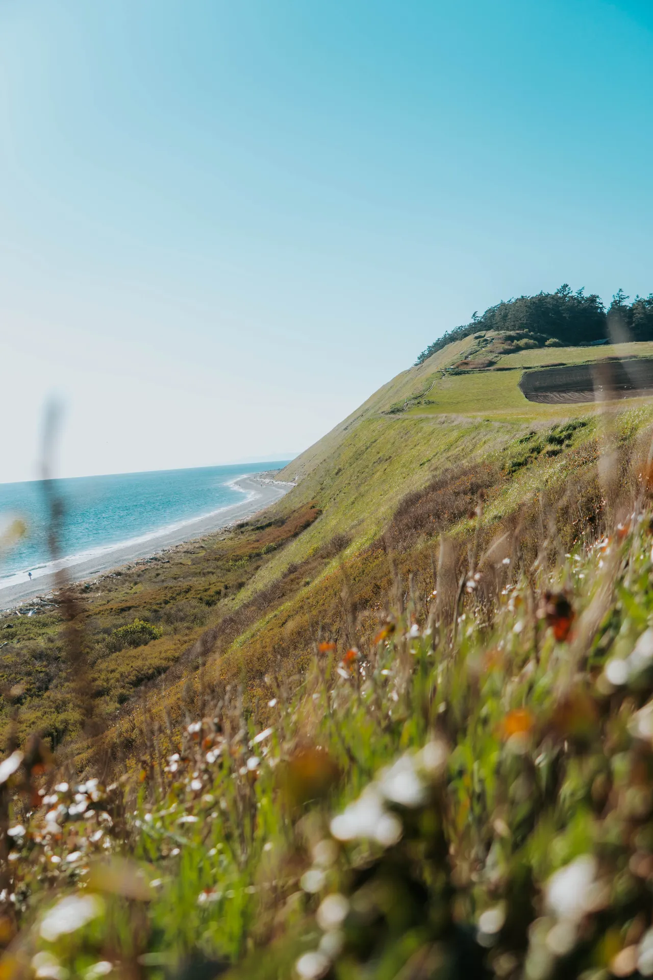 sunset at ebeys landing