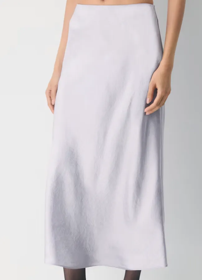 Babaton Slip Satin Maxi Skirt