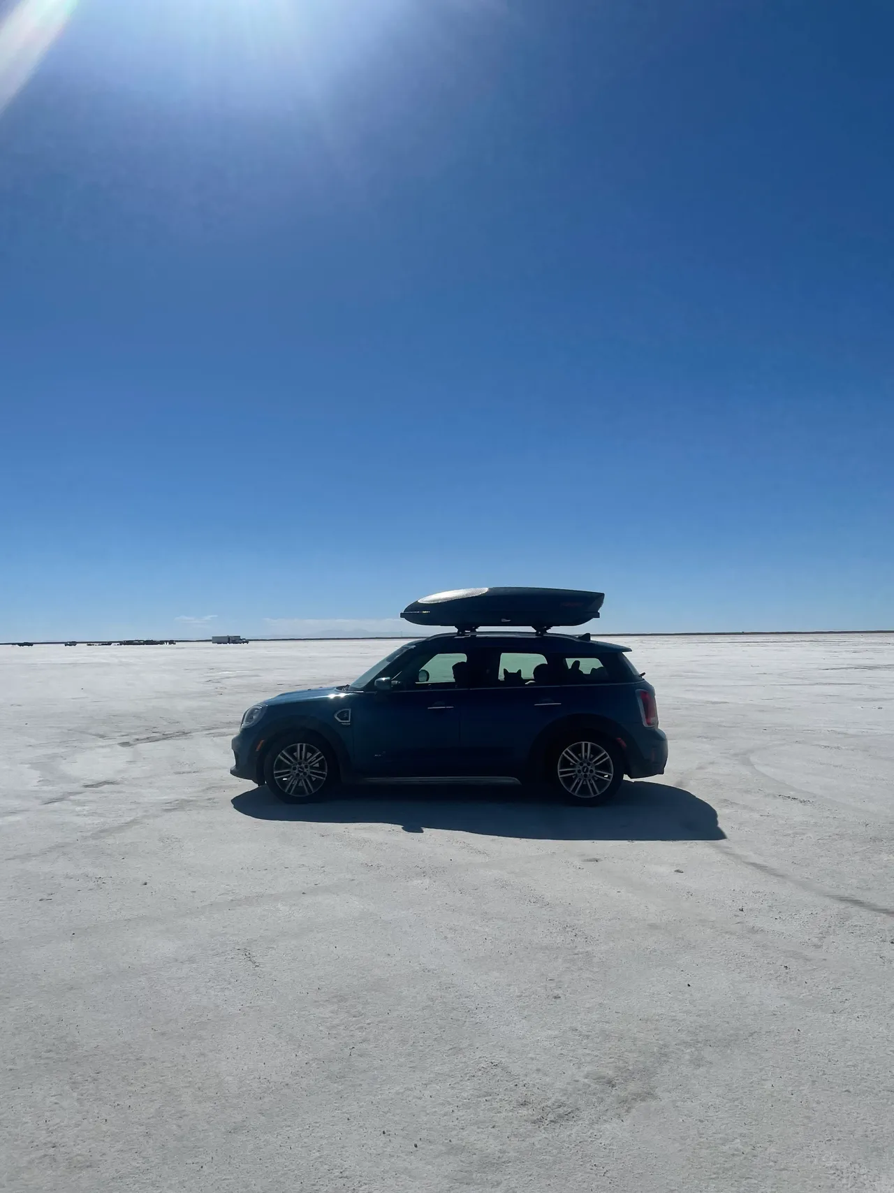 MINI Cooper on the Bonneville Salt Flats, Utah