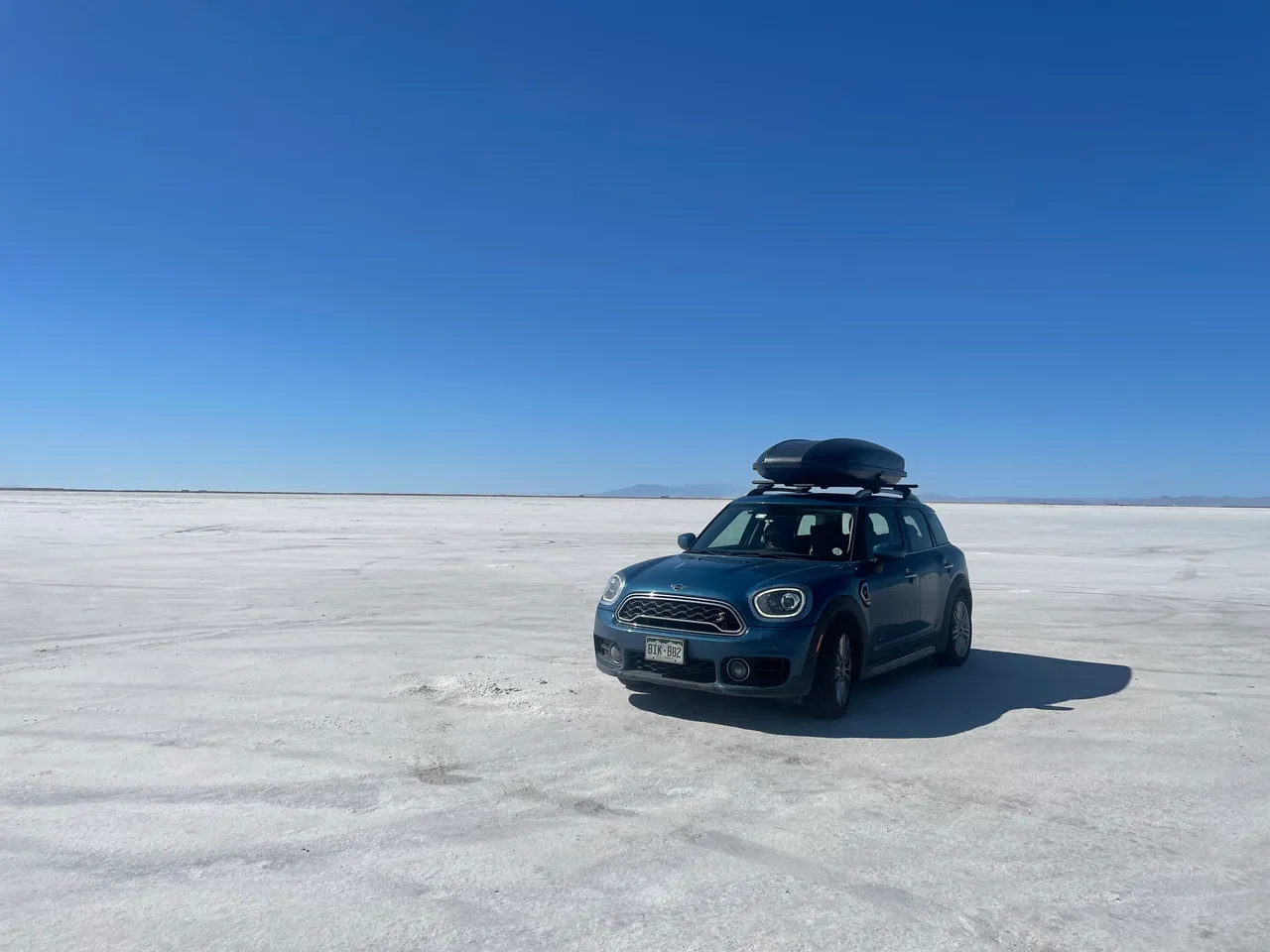 MINI Cooper on the Bonneville Salt Flats, Utah