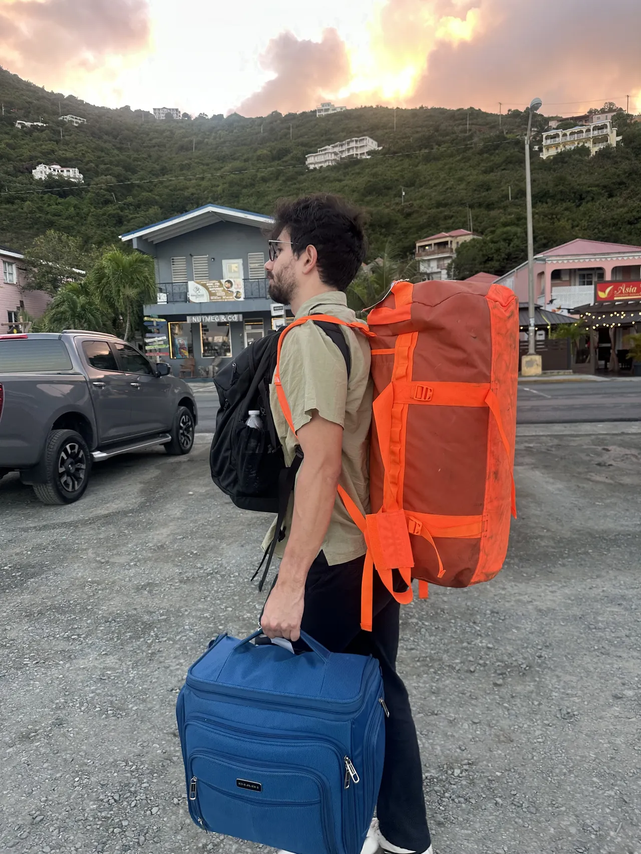 Everything fits in a carry-on