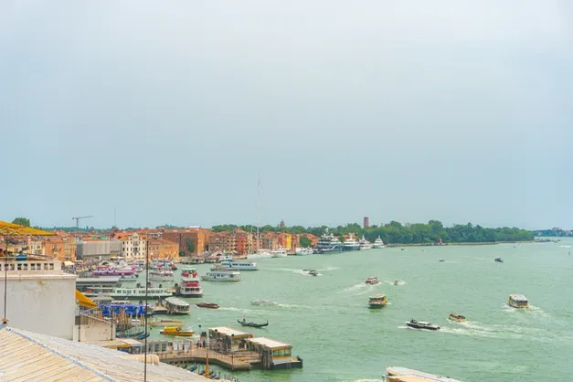 boats in venice italy