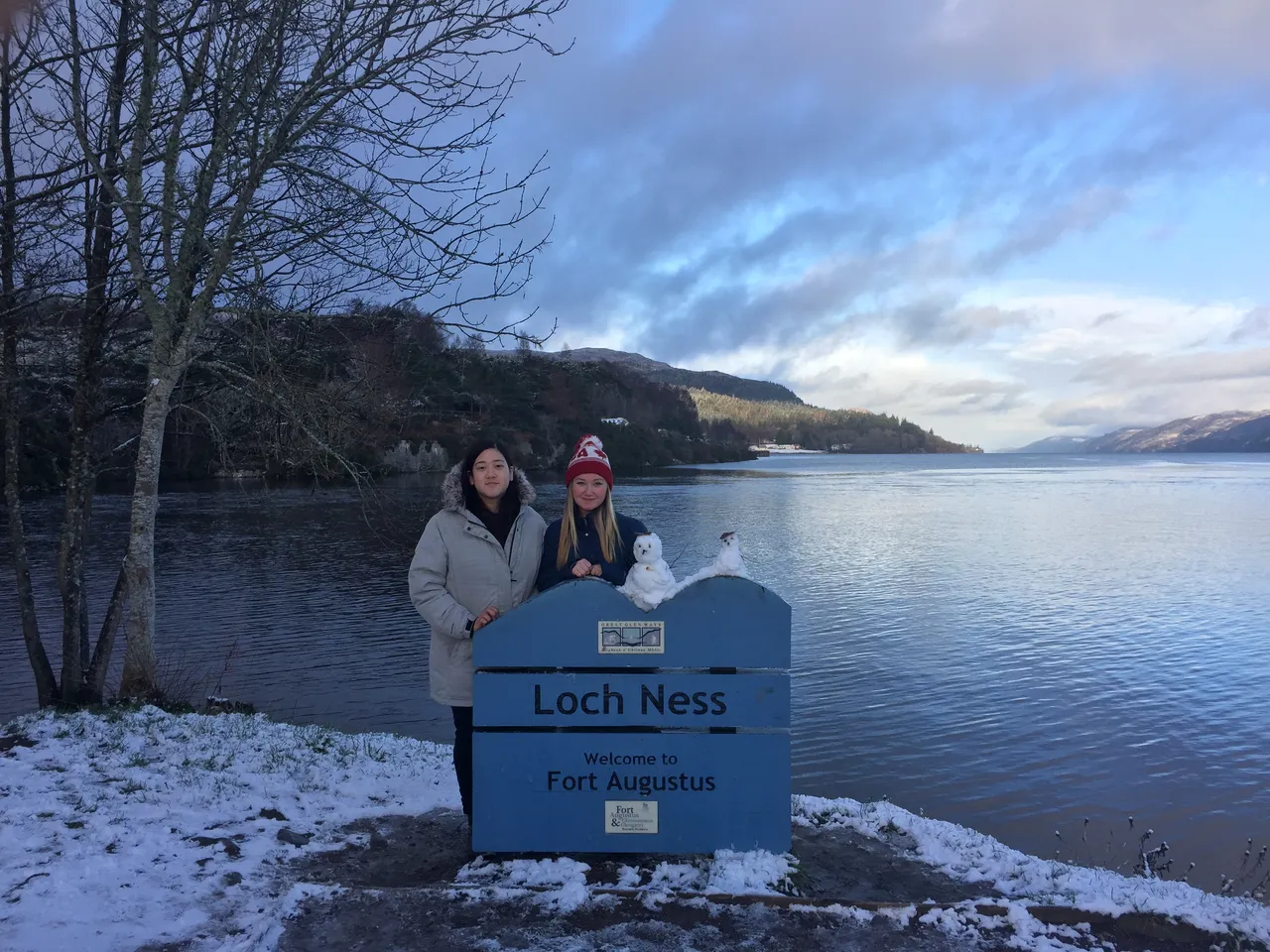 With my friend at Loch Ness, Scotland