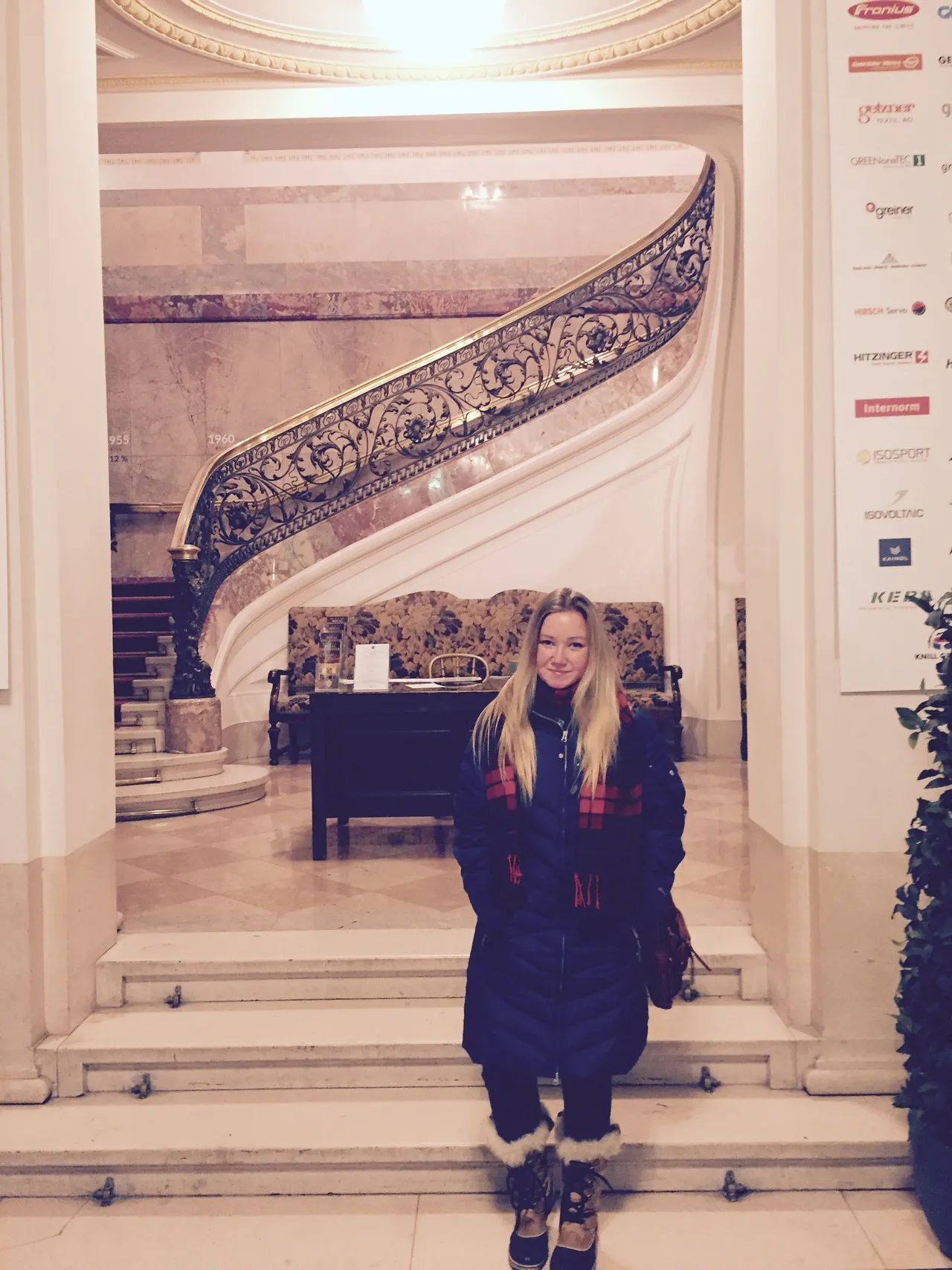 Grand staircase in Vienna