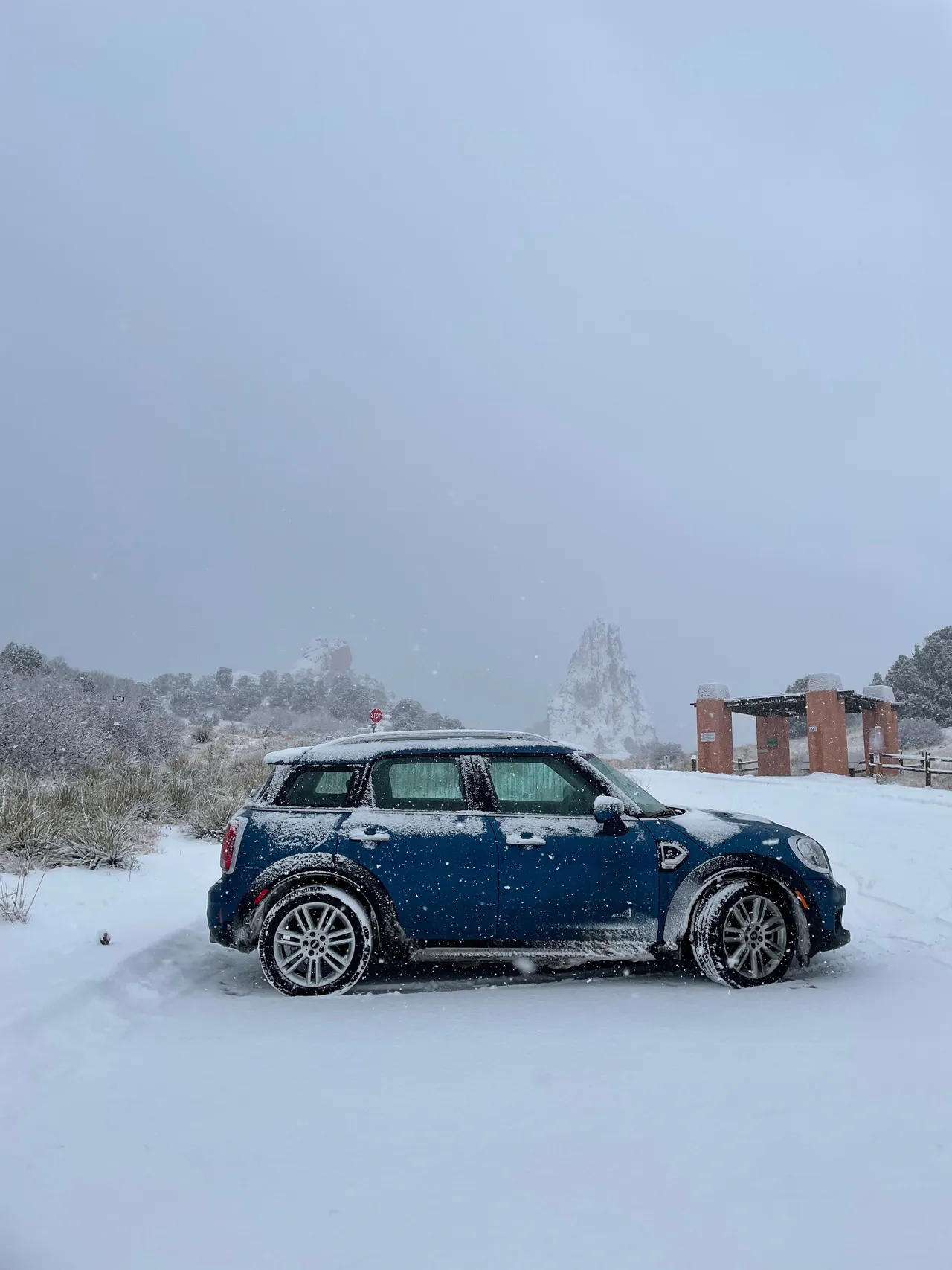 MINI Cooper Countryman in the snow in Colorado