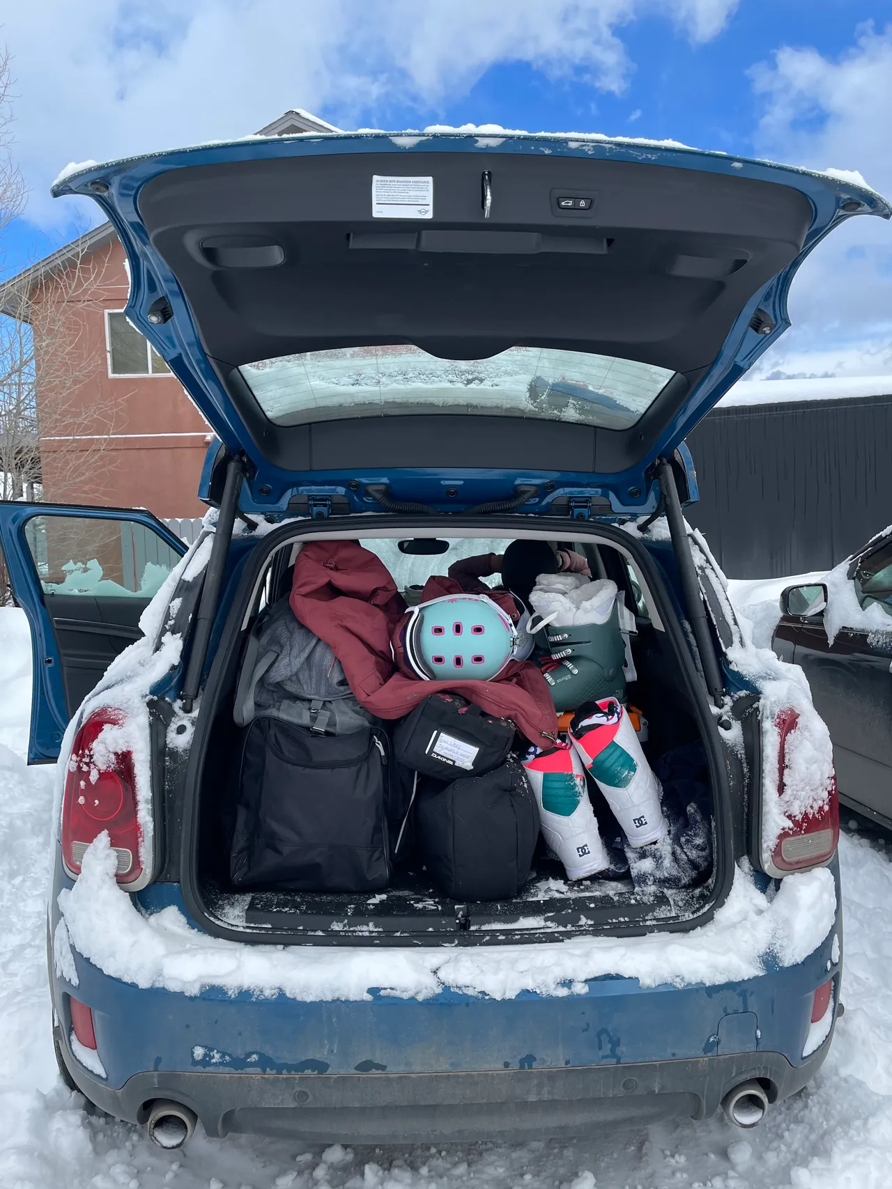 MINI Cooper in winter snow conditions in Colorado