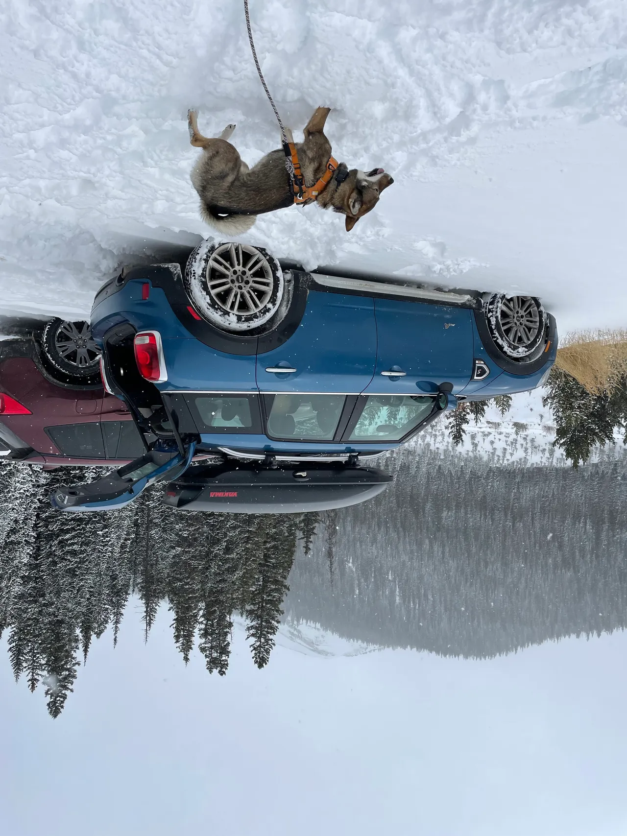 MINI Cooper Countryman in the snow in Colorado