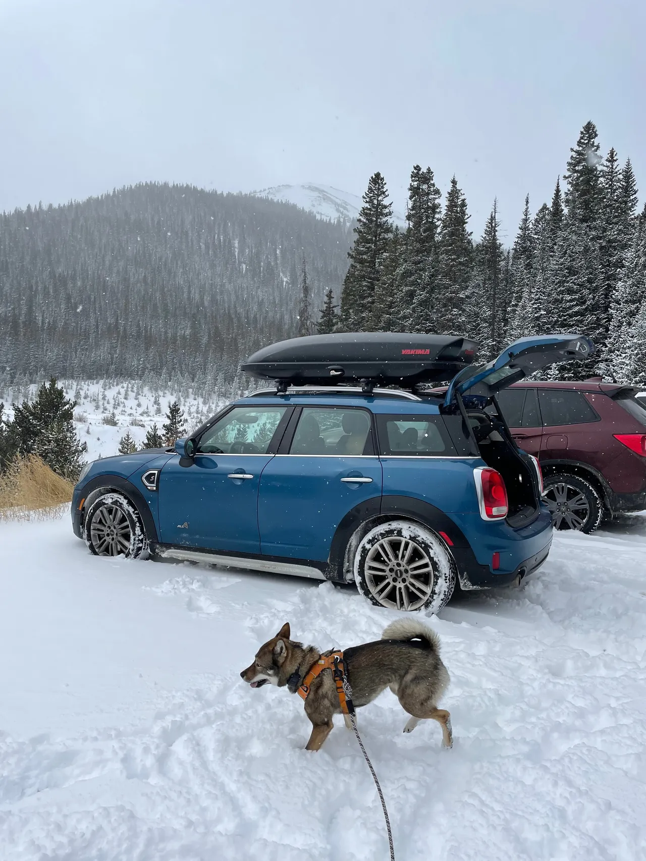MINI Cooper Countryman in the snow in Colorado
