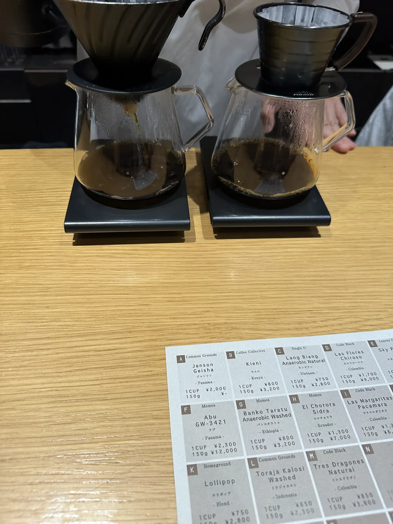 Coffee and matcha in Tokyo