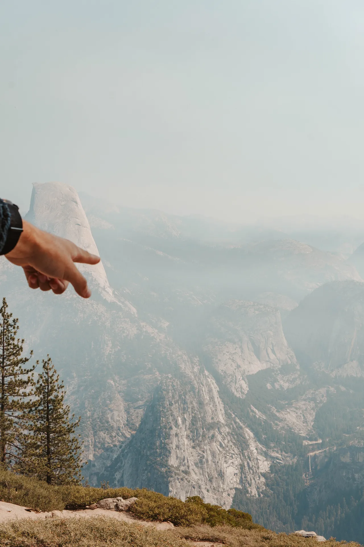 Sweeping view of Half Dome and Yosemite's granite peaks from Glacier Point